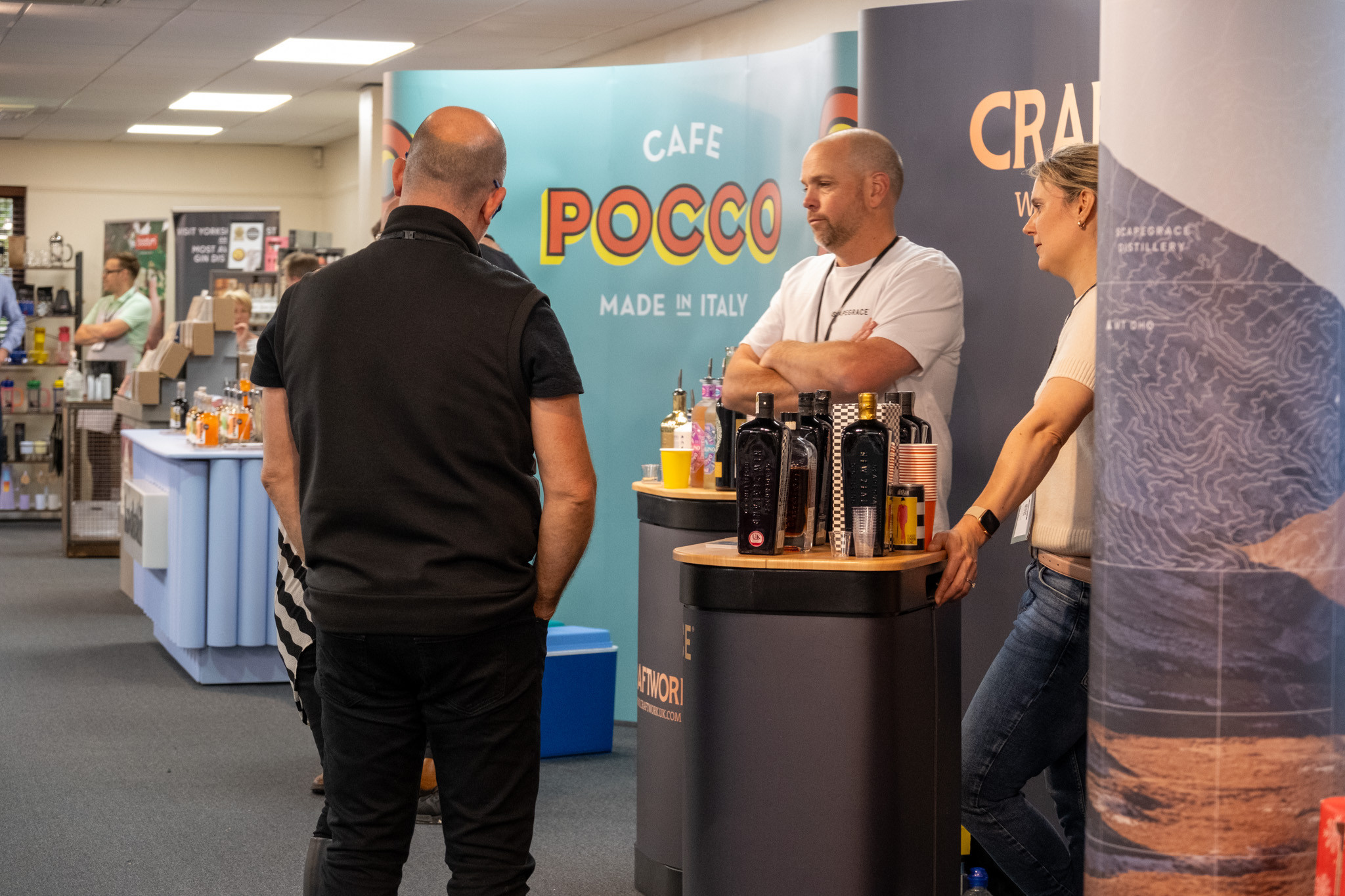 craftwork alcohol on show at a trade show hosted at cranmore park
