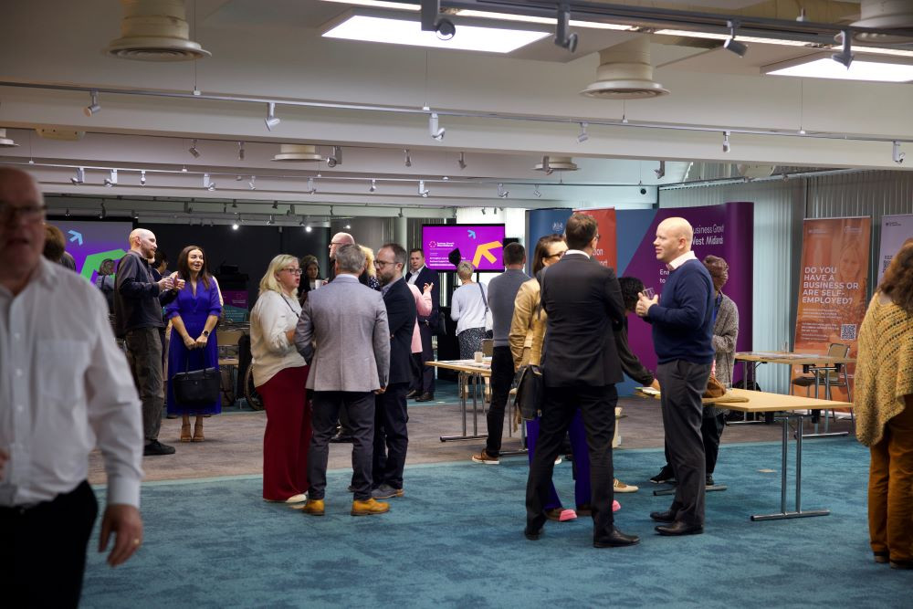 A trade show at Cranmore park with a full exhibition hall of attendees and exhibitors