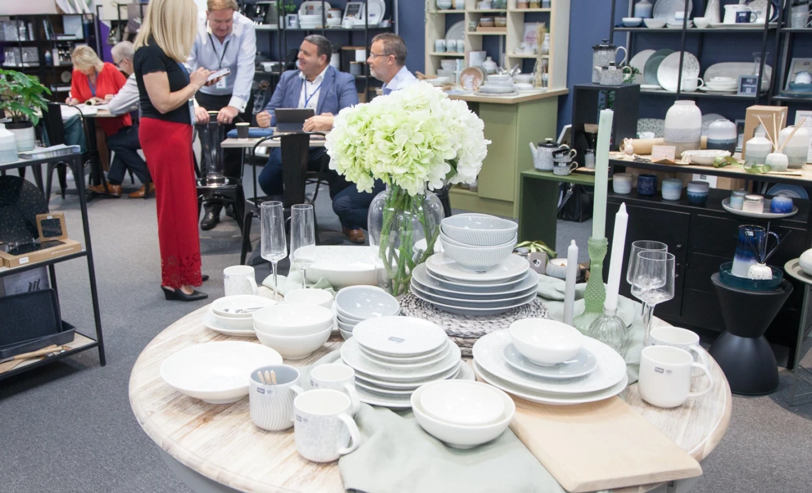 homeware trade show with homeware products on show